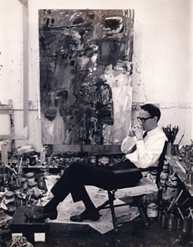 Sella in his studio